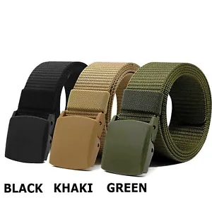 Men's Casual Military Tactical Belt Army Security Adjustable Quick Release Belt - Picture 1 of 14