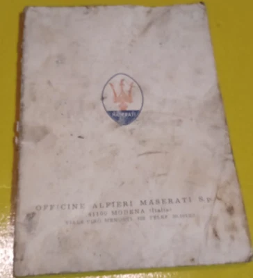 MASERATI LIBRETTO USO E MANUTENZIONE "QUATTRO PORTE MEXICO" ORIGINALE - Immagine 1 di 3