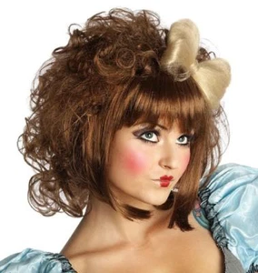 Adult Brown Cutie Doll Costume Wig Dress up Halloween - Picture 1 of 1