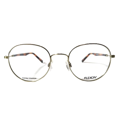 Nuevas gafas de titanio FLEXON H6010 710 marco óptico dorado para hombre 50-20-140 Foto 1 de 4