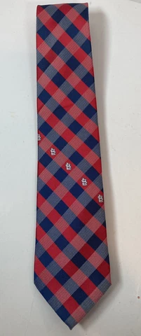 St. Louis Cardinals Baseball Men's Neck Tie - Red/Blue EUC Cover