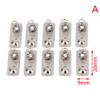 10Pcs/ 21X9mm Replacement Metal Batteries Spring Contact Plate Silver Slotj Jw