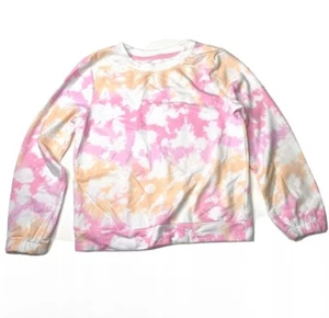 Cat & Jack Sweatshirt Top Girl M 7/8 Tie Dye Multicolor Pink Long Sleeve - Picture 1 of 4