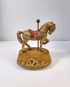 Willitts Carousel Horse Ceramic "Carousel Waltz" Working Music Box Vintage READ - Picture 1 of 13