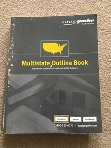 Kaplan pmbr Bar Review Multistate Outline Book 2009 - Picture 1 of 6