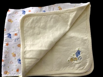 Carters Safari Yellow Receiving Blanket All Cotton 25x29 - Image 1 of 4