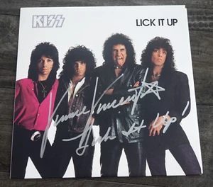 Álbum LP de vinilo firmado con autógrafo vinnie vincent lam it up ¡KISS Inscripción! - Imagen 1 de 3