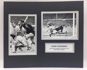 RARE Hans Tilkowski Germany World Cup 1966 Signed Photo Display + COA SASIGNED - Picture 1 of 6