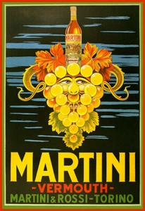Art Poster Vermouth Martini Deco Pub Bar Drink Print - Picture 1 of 1