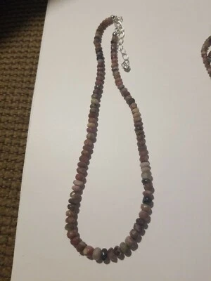 Collar Jay King Sterling Genuino Turmalina Cuentas 18" Foto 1 de 4