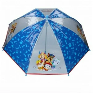 PAW PATROL UMBRELLA BOYS SCHOOL KIDS TRANSPARENT UMBRELLA PAW PATROL & FRIENDS  - Picture 1 of 3