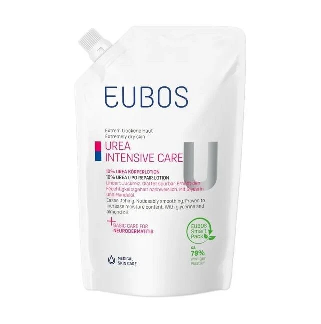 Eubos Urea Intensive Care 10% Body Lotion 400ml Refill Bag, PZN 01021990 - Image 1 of 1