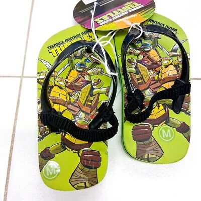 Teenage Mutant Ninja Turtles TMNT Toddler Flip Flop Sandals w/Backstrap-6/7 - Image 1 of 4