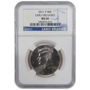 2011 P Kennedy Half Dollar MS 66 NGC Clad Early Releases SKU:CPC9739 - Picture 1 of 4