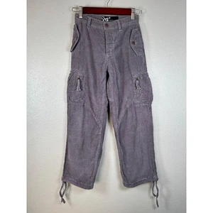 Vintage Y2K SR7 Gear Seven Collection grau Cord Cargo Hose Größe 10 Kinder - Bild 1 von 11