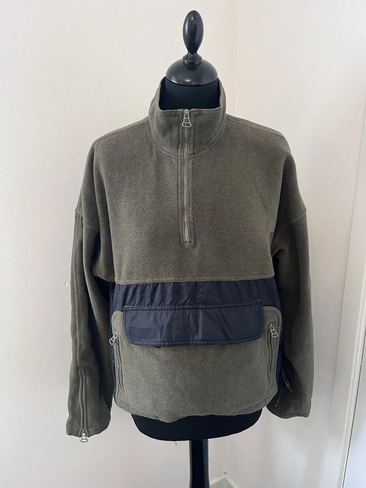 Chaqueta ajustada vintage D&G Dolce & Gabbana verde recortada polar XS bolsillo frontal Foto 1 de 4