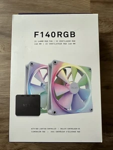 F140 RGB LED Fans - 140mm Whisper-Quiet Cooling & Individually Controlled Lights - Picture 1 of 3