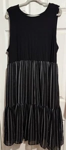 Torrid Super Soft black white knits size 4 tank dress plus 4x 26w - Picture 1 of 8