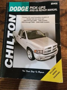 Chilton Dodge Pick-Ups 2002-08 Repair Manual/Book 20405 - Picture 1 of 3