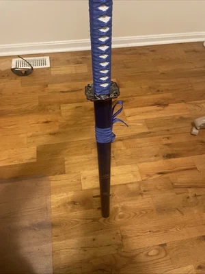 Katana Azul Hoja Japonesa (Metal) Espada Samurai Katana Espada Foto 1 de 4