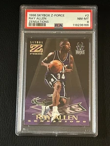 Skybox Z-Force Zensations #2 1996-97 Ray Allen PSA 8 novato - Imagen 1 de 2