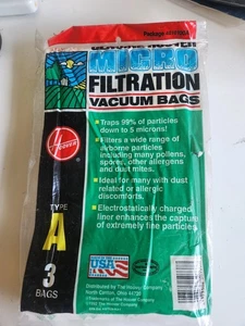 Hoover Concept Decade Elite Type A Bissell Style 2 Kenmore 5037 Micro Filtration - Picture 1 of 2