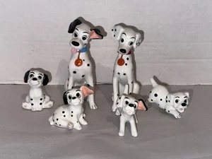 6 figuras de resina Pongo Perdita de colección Disney 101 Dalmations perro familia - Imagen 1 de 10