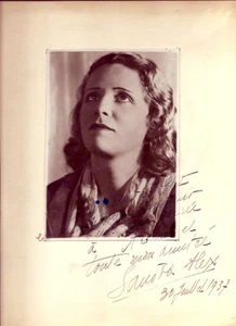 SANDRA ALEX - 1937 - ENVOI AVEC AUTOGRAPHE sur photographie - Picture 1 of 1