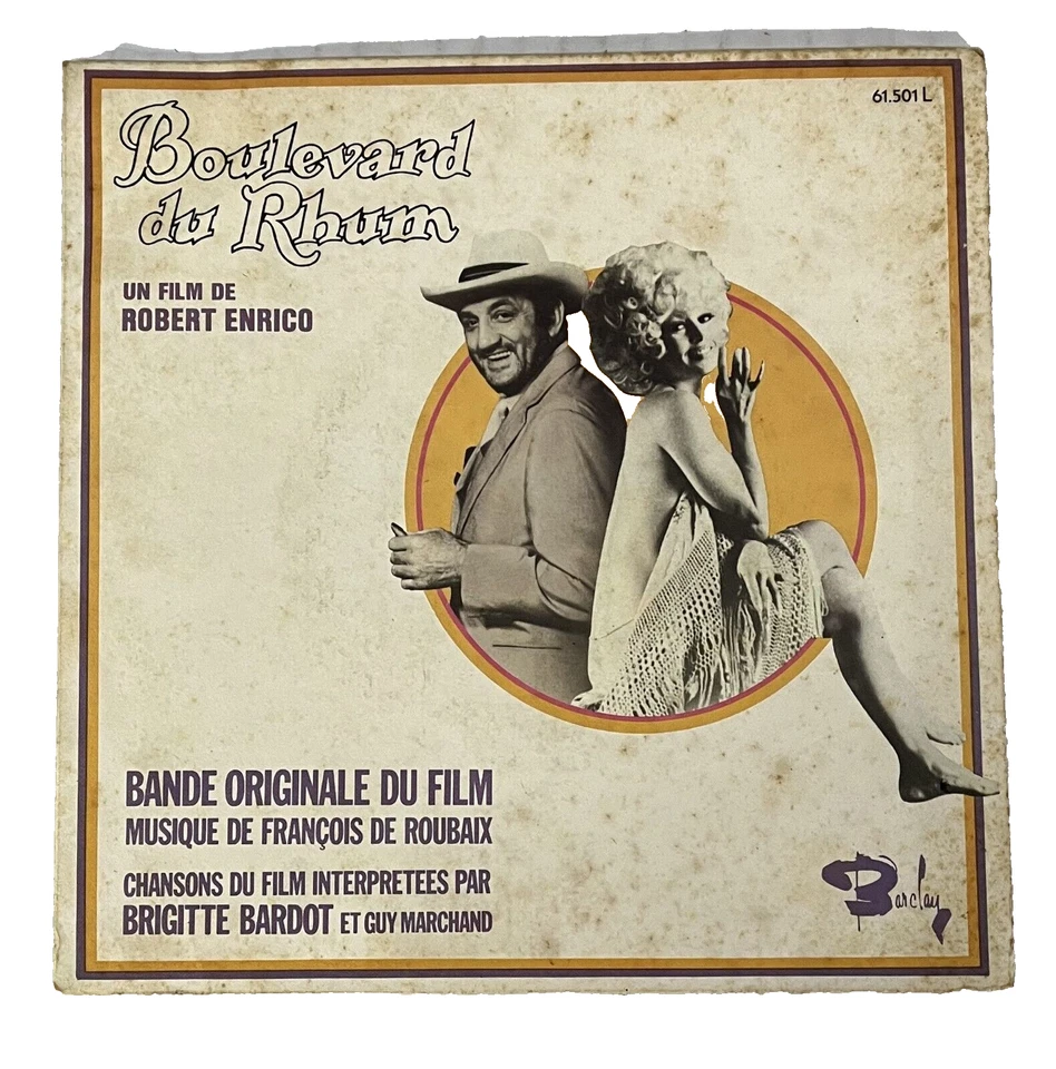 Boulevard du Rhum ~ 45 rpm w/Picture Sleeve Barclay Records French Import EX+ Foto 1 de 4
