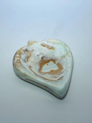 Blaue Calcit Schale Bowl massiv 150x120mm Freie Form Edelstein Heilstein Chakra - Bild 1 von 4