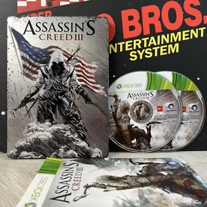 Assassin's Creed 3 Steelbook W.Manual Microsoft Xbox 360 PAL TESTED FREE POSTAGE - Bild 1 von 14