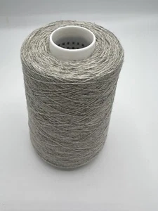 50% Alpaca/50% Lambswool. 250g Cone. Light Grey Melange. 1/9.6nm. 2ply Knit. - Picture 1 of 5