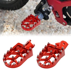 For Sur-Ron Dirt Bike Light Bee X Segway Red Aluminum Resting Pedal Foot Pegs - Picture 1 of 9