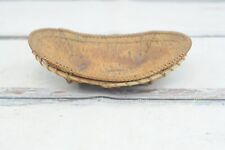 Beautiful Vintage Handcrafted Birchwood Bowl, Birch Bark Wood Bowl Hand Stitched