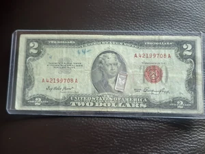 1953, USA, $2, RED SEAL, CIRCULATED, VERY GOOD CONDITION, HOW YOU CAN SEE. - Picture 1 of 2