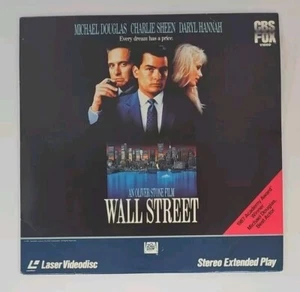 Wall Street Laserdisc LD Michael Douglas Charlie Sheen Daryl Hannah 1987 - Picture 1 of 3