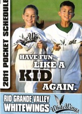 2011 Rio Grande Valley Whitewings Season Schedule Pocket Size