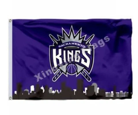 Sacramento Kings Flag Banner 2x3,3x5,4x6ft Polyester Basketball Champions 013 Cover