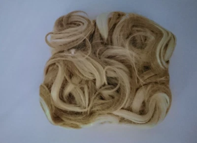 CHIGNON ACCONCIATURA CAPELLI MISTO BIONDI SINTETICO FERMAGLIO A PETTINE GRANDE - Immagine 1 di 2