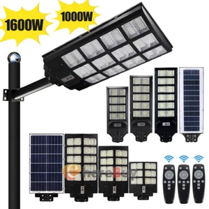 LED Solar Street Light w/ Remote Garden Wall Lamp Industrial Security Road Bulb - Picture 1 of 132