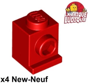 Lego 4x Brick Modified 1x1 Headlight Red/Red 4070 New - Picture 1 of 1