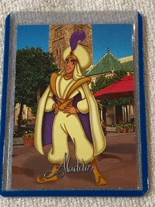 Tarjeta de Walt Disney World Signature Series I 2001 casi nueva Aladdin #13 (plata) - Imagen 1 de 2
