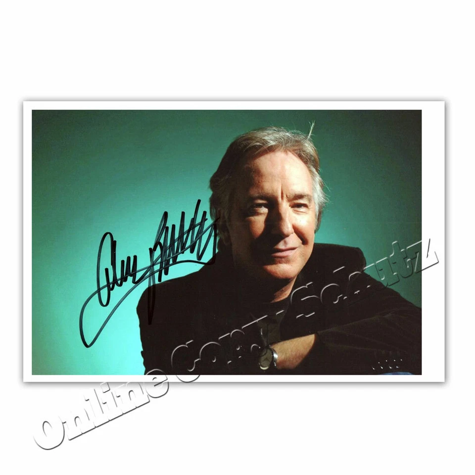 Alan Rickman ` Professor Severus Snape aus Harry Potter - Autogrammfotokarte `1 - Bild 1 von 1