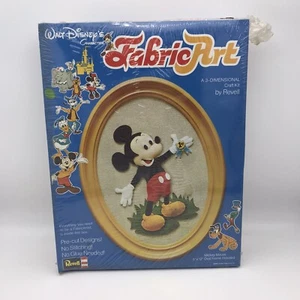 Vintage Walt Disney Mickey Mouse Stoff Kunst 3D Handwerk Kit VERSIEGELT alter Lagerbestand 1971 - Bild 1 von 5