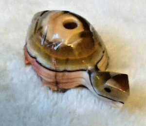 VINTAGE KLEINE STEINSCHILDKRÖTE STIFT STIFTEHALTER BRIEFBESCHWERER BÜRO DEKOR - Bild 1 von 6