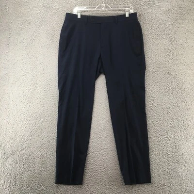 Calvin Klein Trouser Dress Pants Mens 33x30 (Actual 34x30) Navy Blue Mid Rise - Image 1 of 4