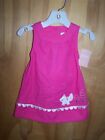Gymboree Girl Dress Jumper Pink Corduroy Fun Flurries Fox Size 6-12M NWT