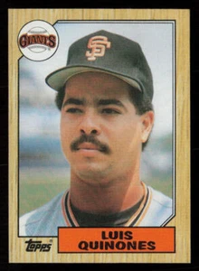 1987 Topps Luis Quinones #362 RC Rookie San Francisco Giants Baseball Card - Picture 1 of 2