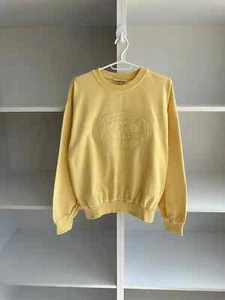 Felpa gialla vintage Lacoste Chemise grande logo ricamato taglia S - Foto 1 di 7