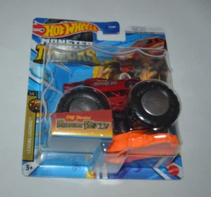 HOT WHEELS 2023 MONSTER TRUCKS - MONSTER VETTE RED LEADING LEGENDS 3/6 - Picture 1 of 4